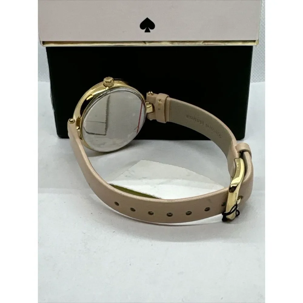 Kate Spade Holland KSW1281 Women's Pink Leather Strap Analog Dial Watch JNA136
